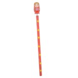 Молив с цветен корпус и декоративна фигурка - матрьошка