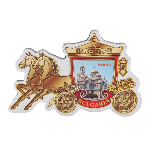 Сувенирна магнитна фигурка с лазерна графика - катедралата във Варна