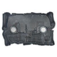 Магнитна метална фигурка, декорирана с релефни забележителности от Балчик, Варна, Калиакра и Несебър