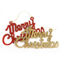 Комплект от 2бр украса за окачване - Merry Christmas