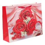 Цветна подаръчна торбичка - рози