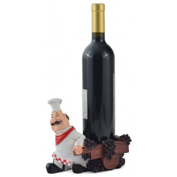 Поставка за вино - готвач с каручка