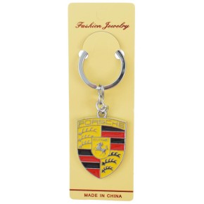 Автомобилен ключодържател - метална пластина - Porsche