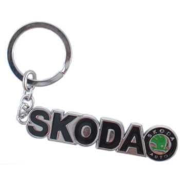 Автомобилен ключодържател - метална пластина - Skoda