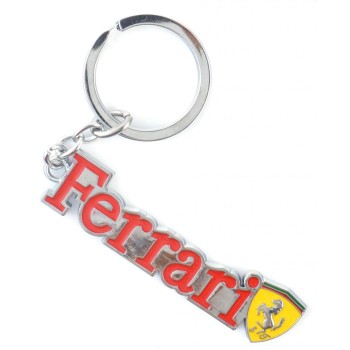 Автомобилен ключодържател - метална пластина - Ferrari
