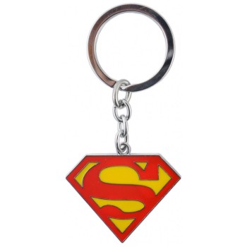 Ключодържател с цветна метална пластинка - логото на Superman