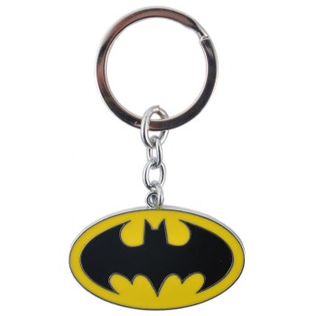 Ключодържател с цветна метална пластинка - логото на Batman
