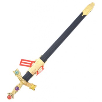 Парти артикул - рицарски меч, декориран с цветни камъни