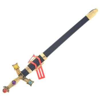 Парти артикул - рицарски меч, декориран с цветни камъни