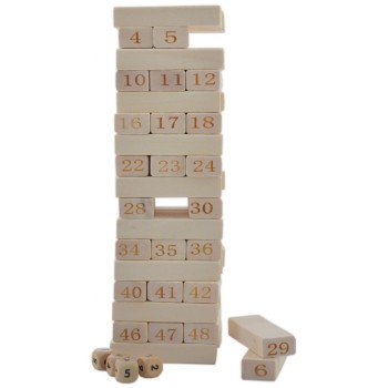 Сувенир от дърво - зарчета и кубчета с гравирани на тях цифри