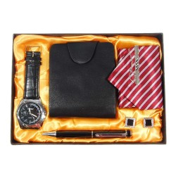 Подаръчен комплект от портфейл, вратовръзка, 2бр