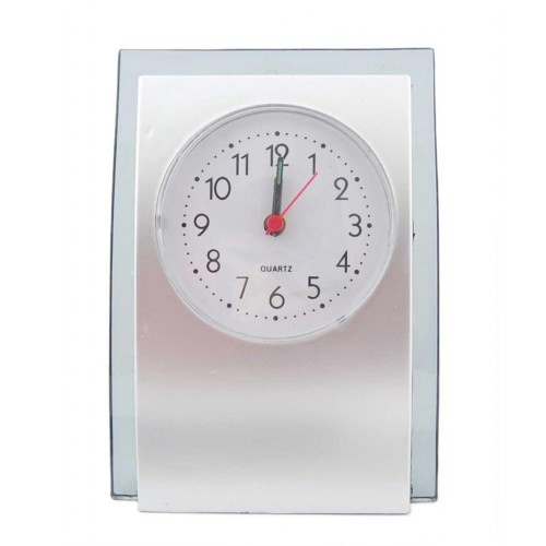 Настолен часовник - будилник с прозрачен кант, изработен от PVC материал