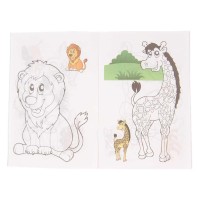 Книжка с 8 листа с картинки за оцветяване