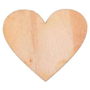 Лазерно рязан дървен елемент - сърце с надпис Bulgaria