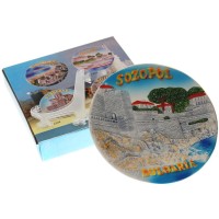 Релефна сувенирна чинийка - Созопол