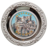 Сувенирна метална чинийка с магнит