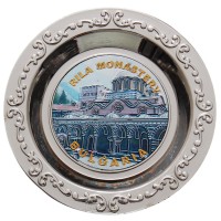 Сувенирна метална чинийка с магнит
