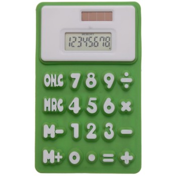 Гумиран електронен калкулатор за защита при удар или падане
