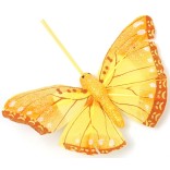 Декоративна фигурка пеперуда с магнит, украсена с цветен брокат