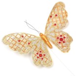 Декоративна фигурка пеперуда с магнит на метален постамент
