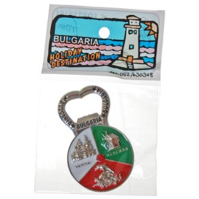 Сувенирна метална отварачка с магнит