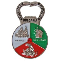 Сувенирна метална отварачка с магнит
