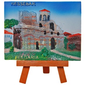 Декоративна релефна фигурка - църква в Несебър