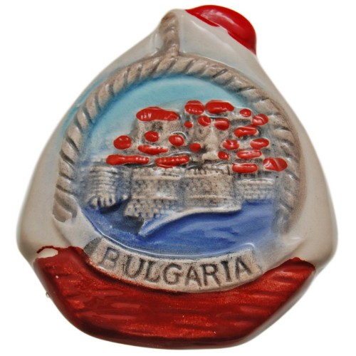 Декоративна гипсова фигурка с магнит - лодка -морски бряг